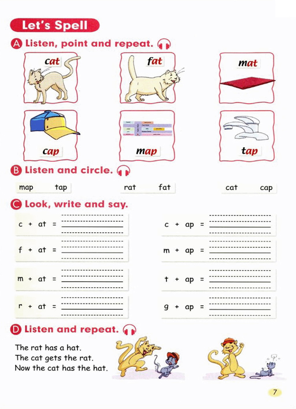 部编版三年级英语上册Let's Spell