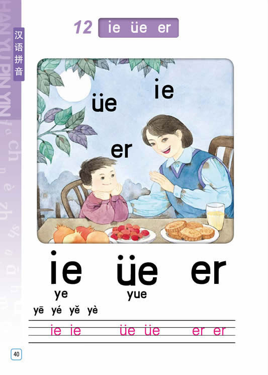 汉语拼音ie üe er